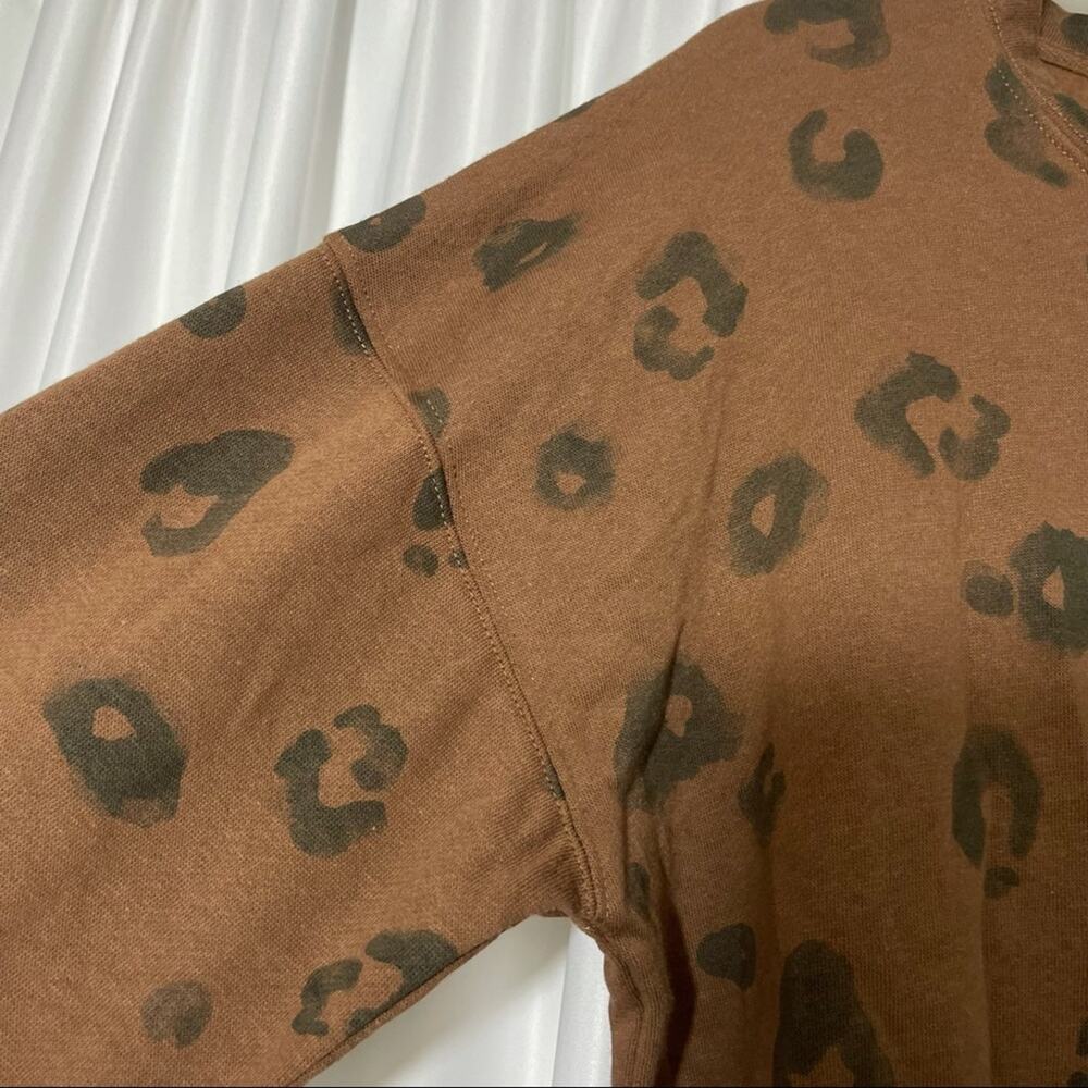 0327 NEW Splendid Animal Print Cheetah Pullover L - Picture 2 of 8